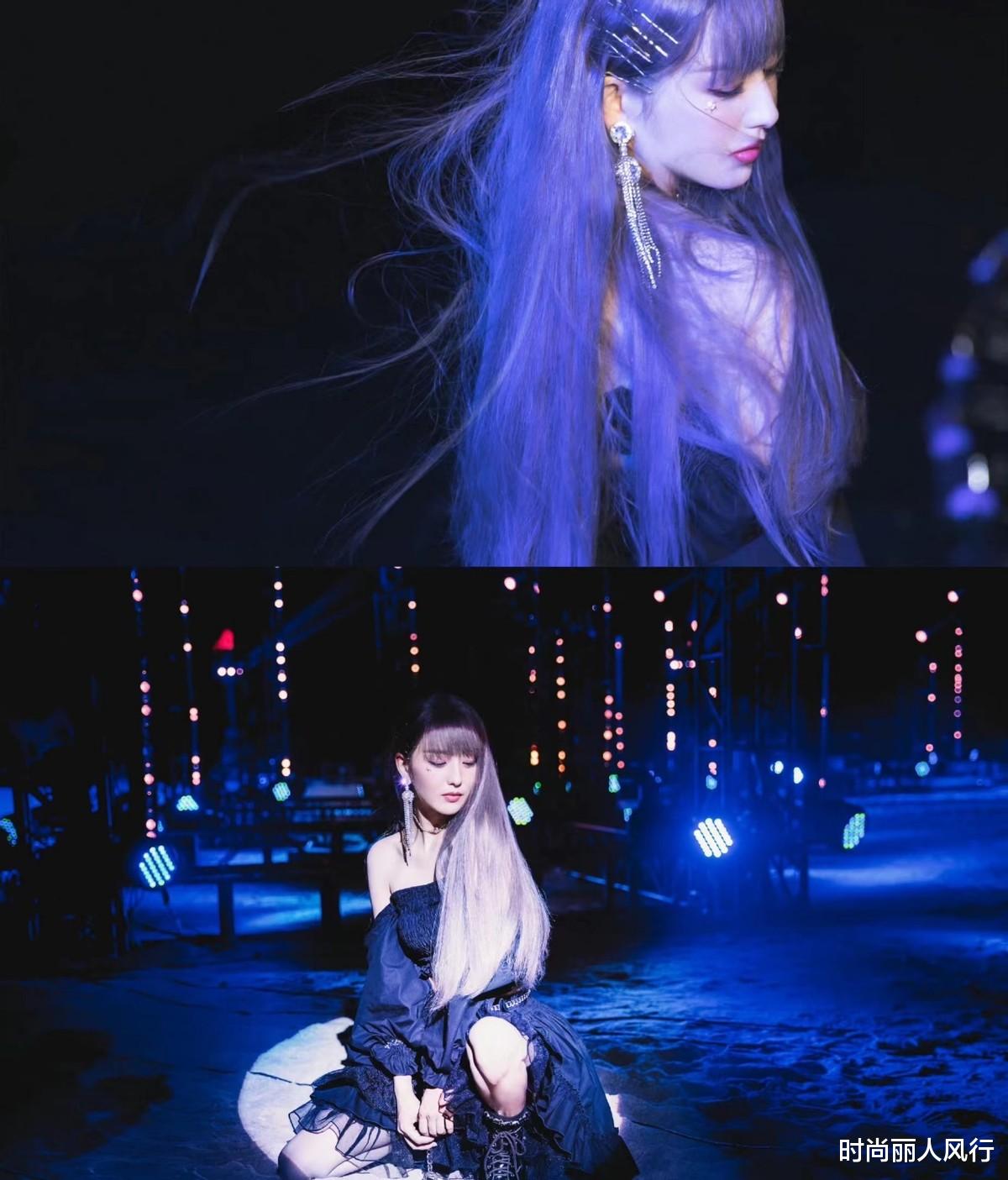 时尚丽人风行 佟丽娅首个女团造型正式曝光！穿暗黑系戴廉价假发，终于美了一点