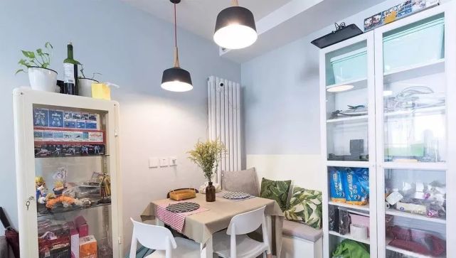 简易设计|76m2两室两厅,进门就是餐厅,但感觉很幸福!