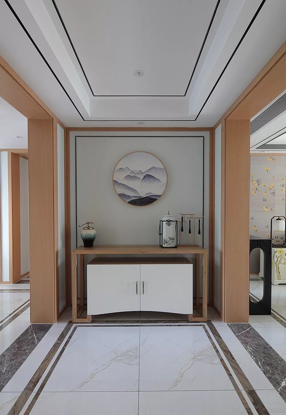 鲤鱼空间设计|门厅这样设计，好看又实用