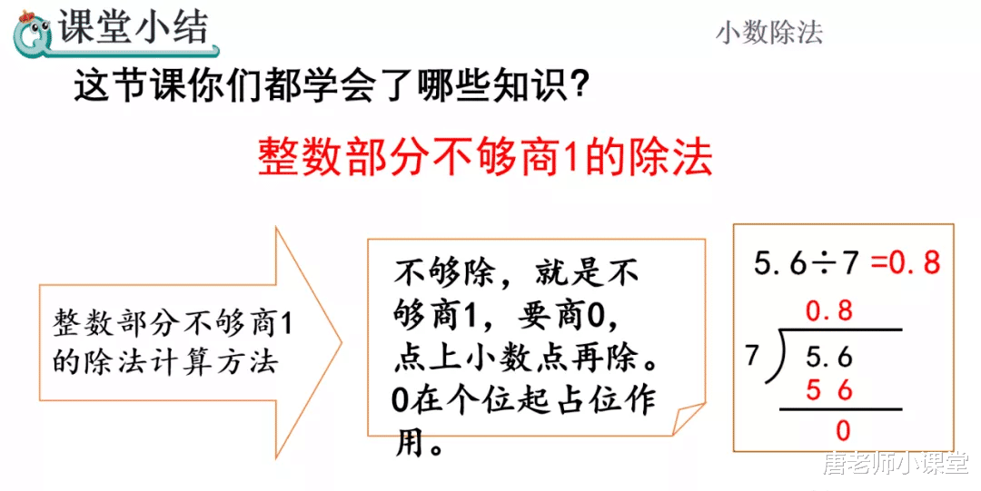 数学|五年级数学｜第3单元除整数部分不够商1的小数除法精讲，错误率高