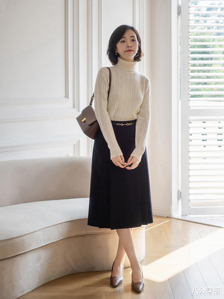 八分穿搭 秋冬出门穿“毛衣”准没错,百搭又实用,让你轻松穿出高级范儿