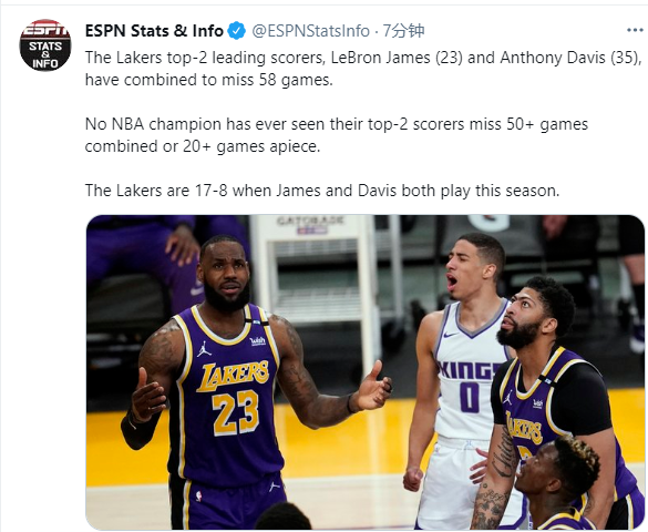 湖人队|掉到西部第七！湖人惜败相当于输两场，仅26%概率直接晋级季后赛