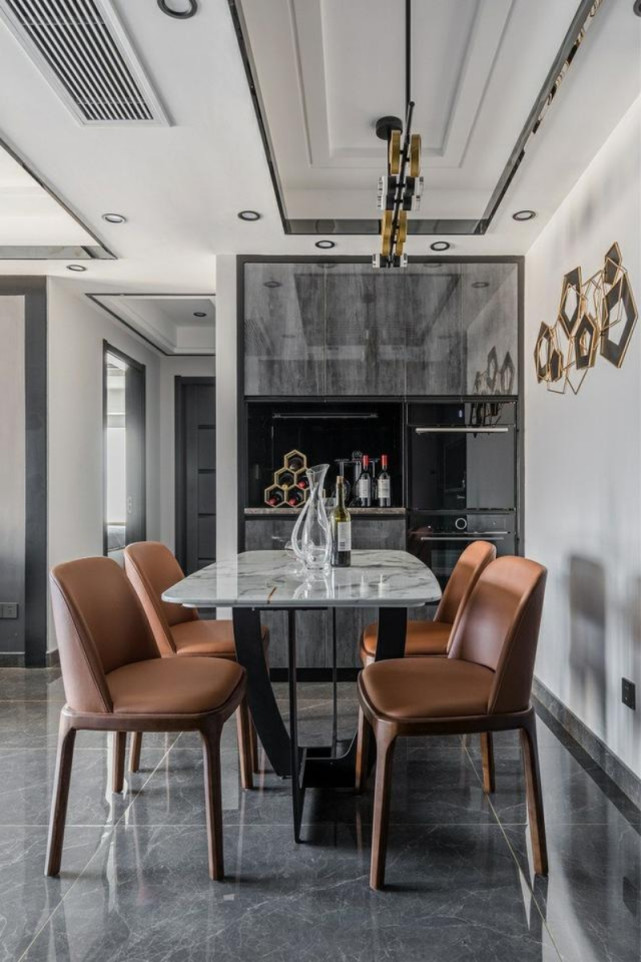 129平沉稳优雅充满高级感的家，现代简约之中不失精致