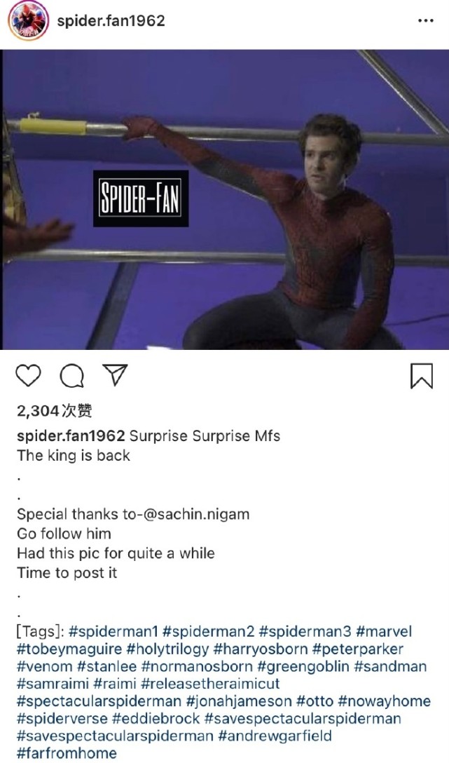 神探狄仁杰|《蜘蛛侠3：英雄无归》三代同框线索越来越多，难道这是真的