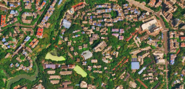 若珍|重庆北碚3所大学卫星图，西南大学极似一座园林，校园规模庞大