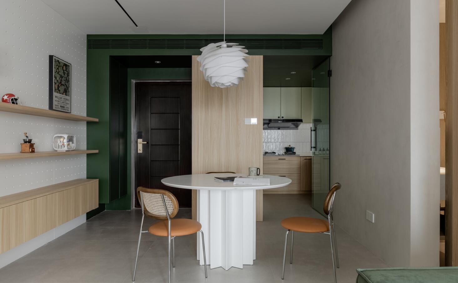 参观她117㎡新家,墙面不刷乳胶漆,也不要踢脚线,反而很高级