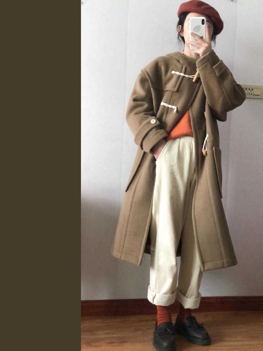 何有强 喜欢穿大衣的别再犹豫了！码住这款牛角扣大衣，上身效果真的很绝