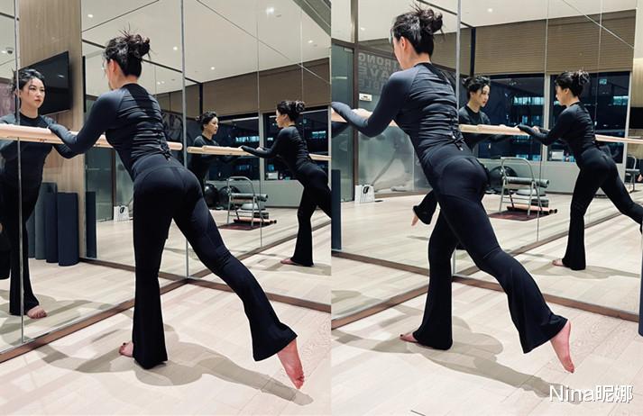 朱珠|朱珠产后胖太多！穿喇叭裤做瑜伽暴露真实身材，大象腿和肚腩抢镜