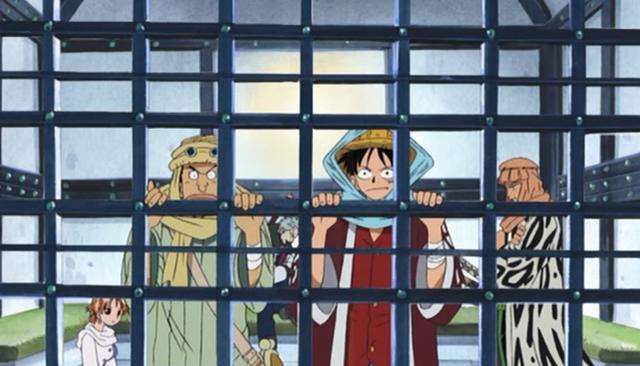 路飞|海贼王：入狱王路飞，八次入狱，其中有一次是自愿的