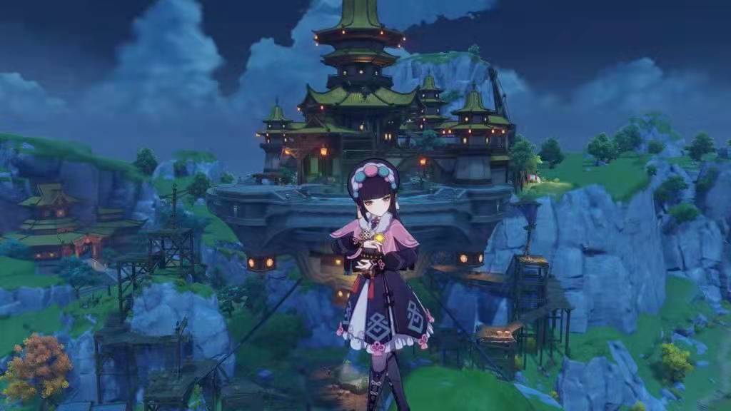 |原神2.4版本：群玉阁实景流出，这是建设中的样子？