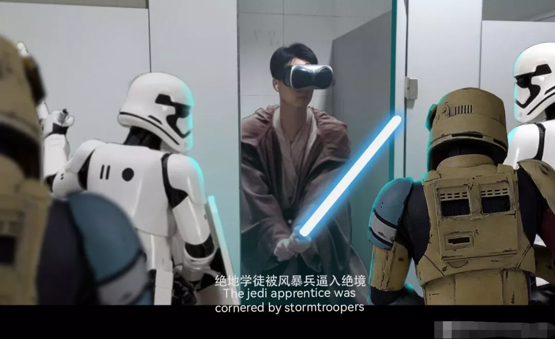 在厕所VR看片不关门，就会被做成表情包疯传。