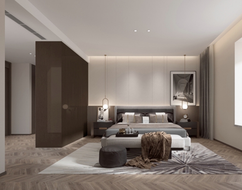 鸣雀设计 哈尔滨鸣雀装饰 家居卧室空间灯光设计，科学灯光布置学起来~