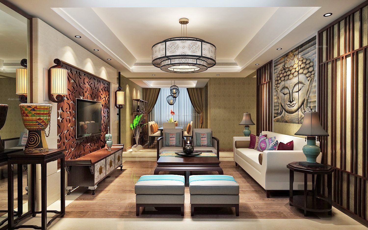 |【案例鉴赏】第七期 东南亚风格 自然与禅意的完美交融