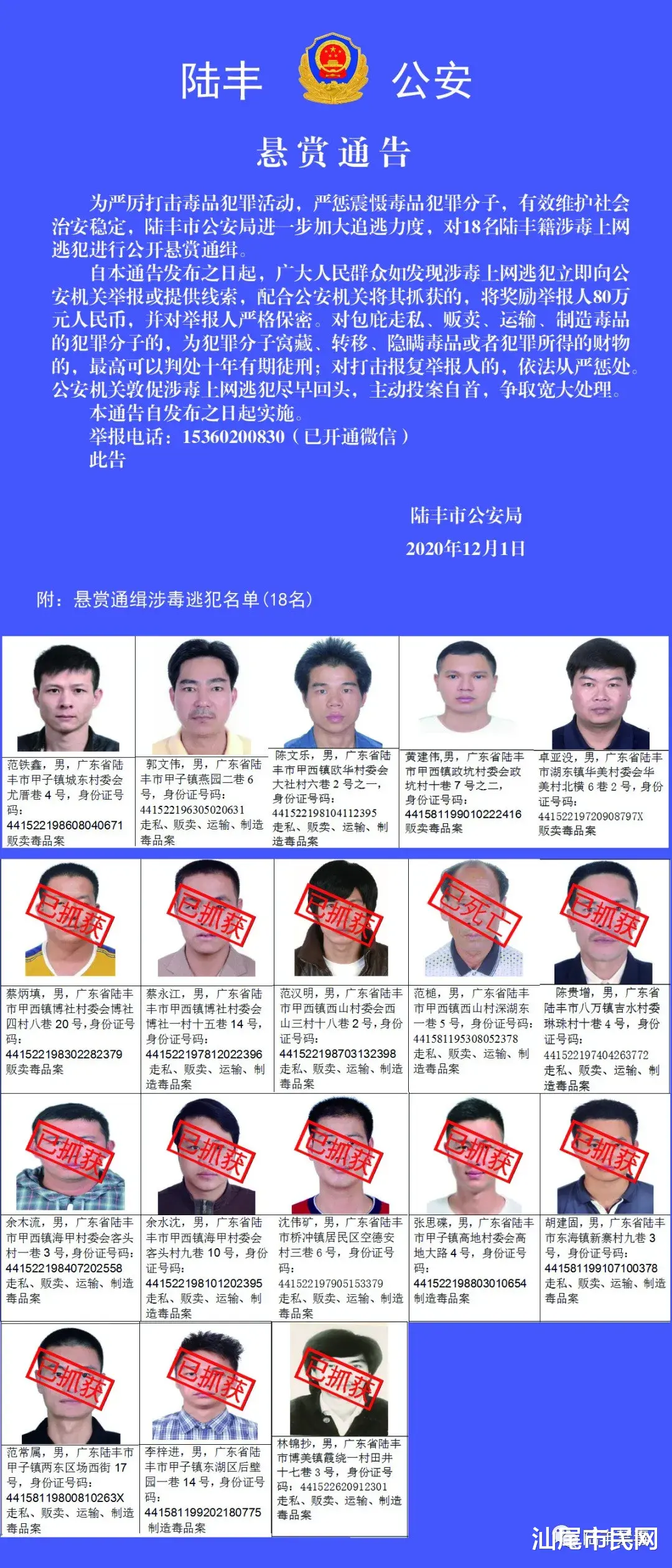 钉子户 见到这五名钉子户,请马上报警!
