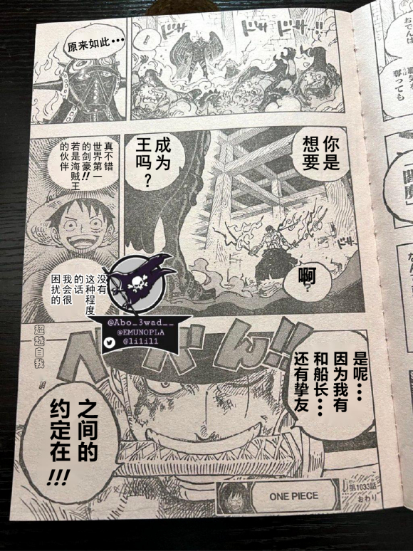 索隆|海贼王1033话汉化，索隆觉醒霸王色，一上来就是霸王色缠绕技能