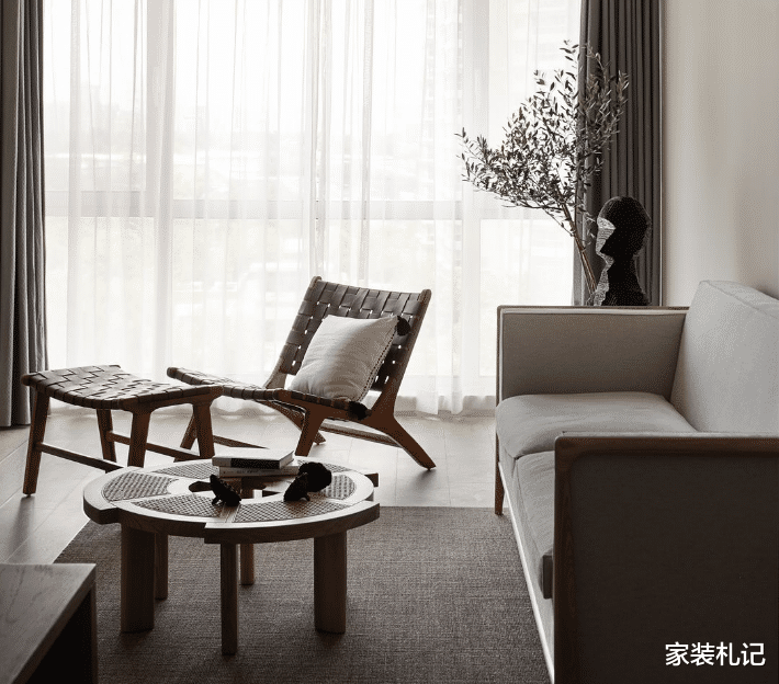 回归自然本真，110㎡轻侘寂风，过出精致幸福感