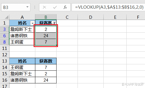 将一列 Excel 数据粘贴到不连续的目标区域，只需给公式加个快捷键