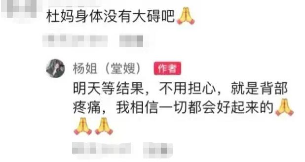 杜新枝|曝杜新枝突然入院,堂嫂出面主持大局,熊磊看望云昊求和解被拒