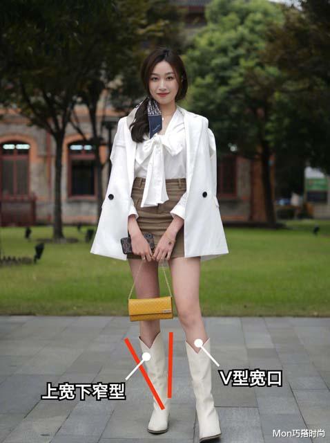 Mon巧搭时尚|到底多长的靴子，小个子女生穿起来才显高？看潮人，选错矮半截！