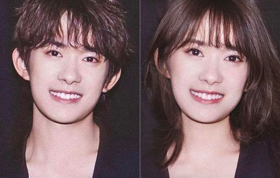 龚俊|男明星性转图来了，龚俊直接变周也，蔡徐坤眉毛再细点就成景甜了