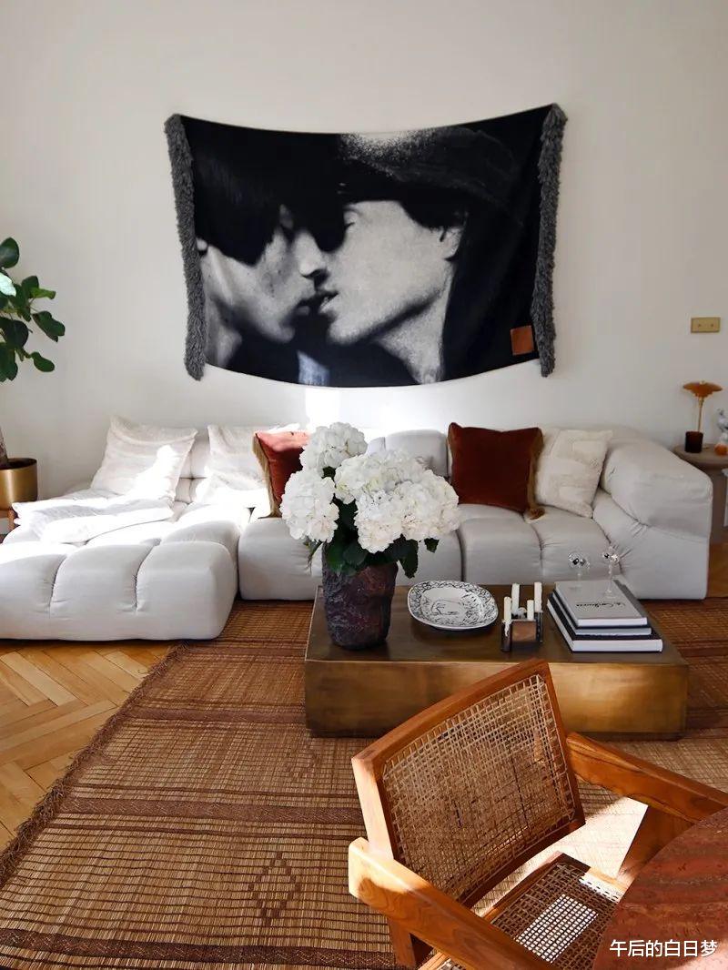 58㎡二居公寓设计，明媚日光的优雅复古风，温馨浪漫的二人世界