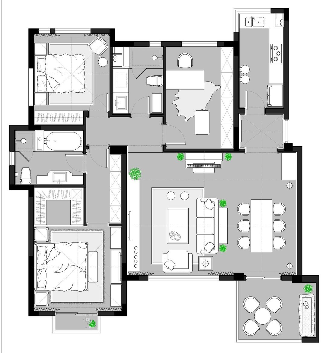 家居超人|青岛夫妻的新家，空间不大但格局方正，添加蓝色让空间变独特