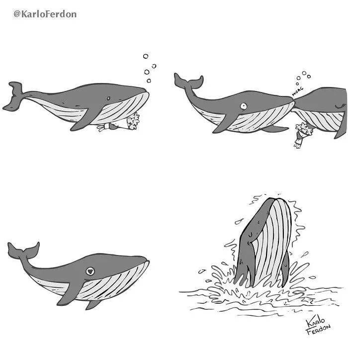 漫画|没有一个字，却人人都能看懂，幽默的漫画却有着深刻的寓意~