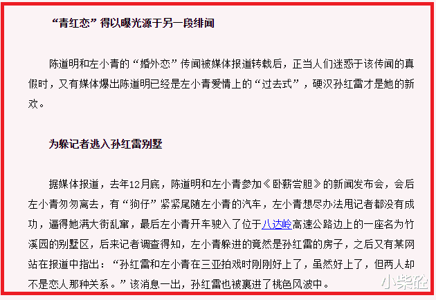 陈道明|左小青与陈道明的“瓜”