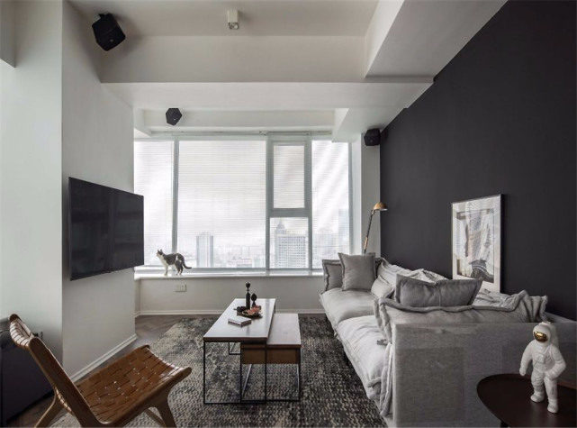 |40平米现代风装修，一居室的房子越看越有品