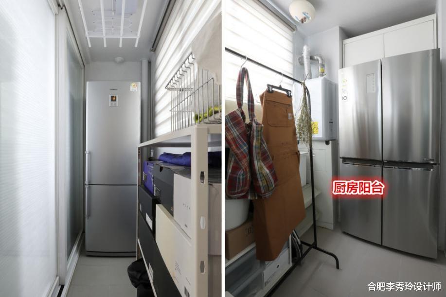 必须承认,跟国内比,韩国的生活阳台更胜一筹,像一间多功能房