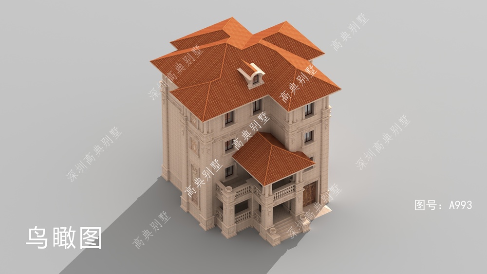 这款欧式别墅设计,漂亮的外观让人一见钟情,户型精致。