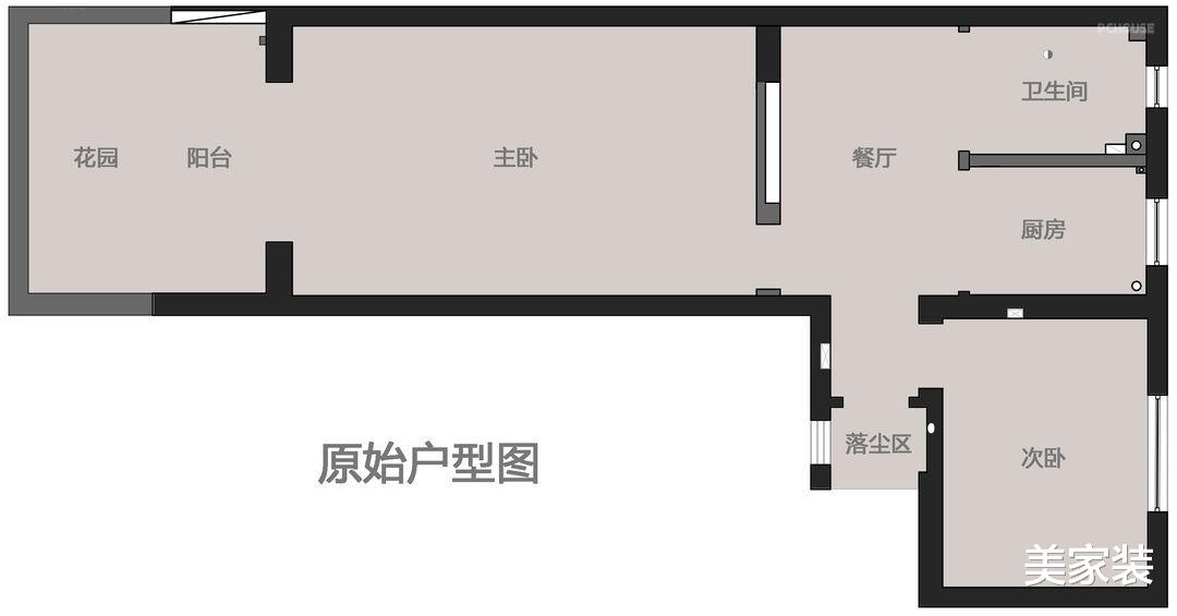 46平米的小空间，采用光影的设计，让本来黑暗的空间变得通透