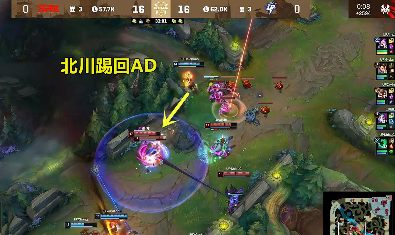 fpx战队|FPX零封UP晋级4强，北川立功Lwx扛起大旗，Gori首秀像个局外人