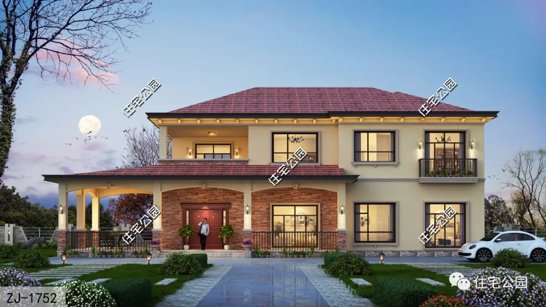 |18×11米大面宽舒适住宅，堂屋+观景台带你享受美好生活