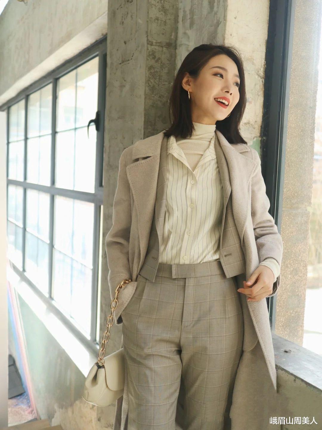 峨眉山周美人|有品位的女人穿“衬衫”，都懂这3个“诀窍”，怪不得这么高级