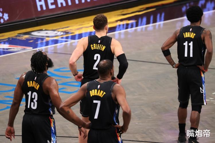 篮网队|5巨头篮网被打停！杜兰特2次暴扣破纪录，哈登欧文双核却联手打铁
