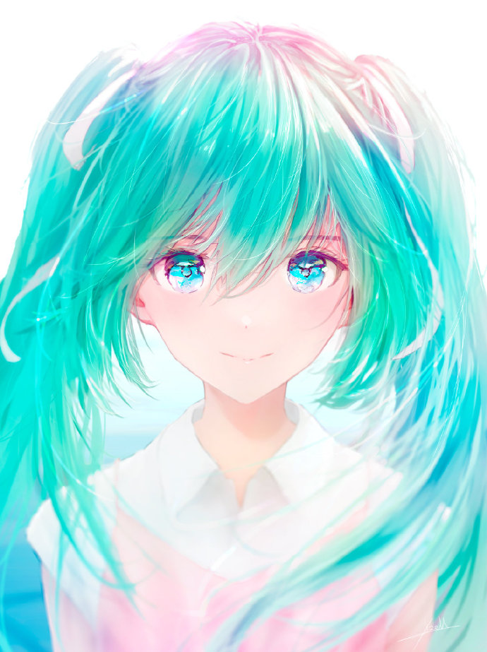 漫画|这位画师的初音未来，她脸上有光啊！