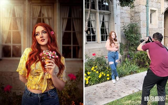 60张拍摄花絮的对比照,摄影师=魔术师?路边野草都拍得这么美