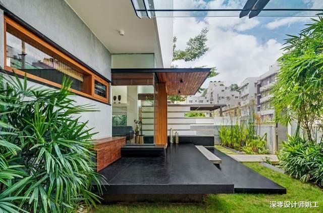 深零设计师姚工|有钱谁不想住豪宅，独栋成户，一进门就是院子，错层入室档次十足