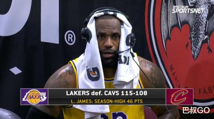 勒布朗·詹姆斯|狂轰46+8+6！詹姆斯历史第一，浓眉赛后透露转型，湖人三喜临门