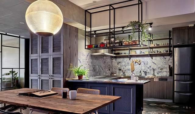 看完她家的138㎡工业风装修后，原来粗犷与细致还能这么搭，爱了