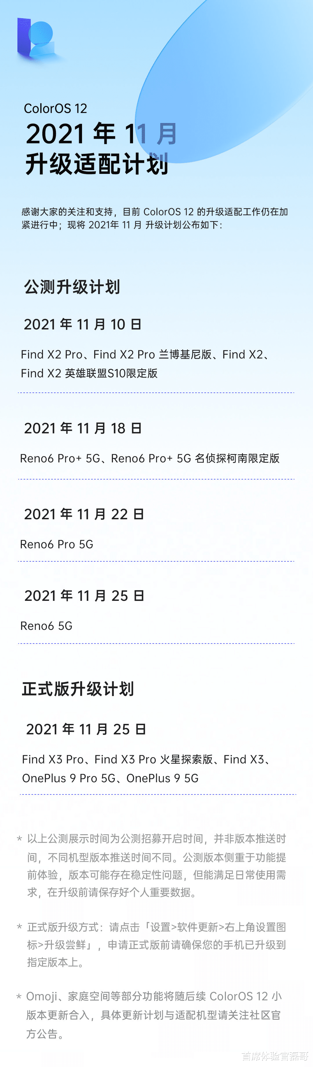 红米手机|ColorOS 12 11月升级适配计划来了 马上就能用上Omoji啦