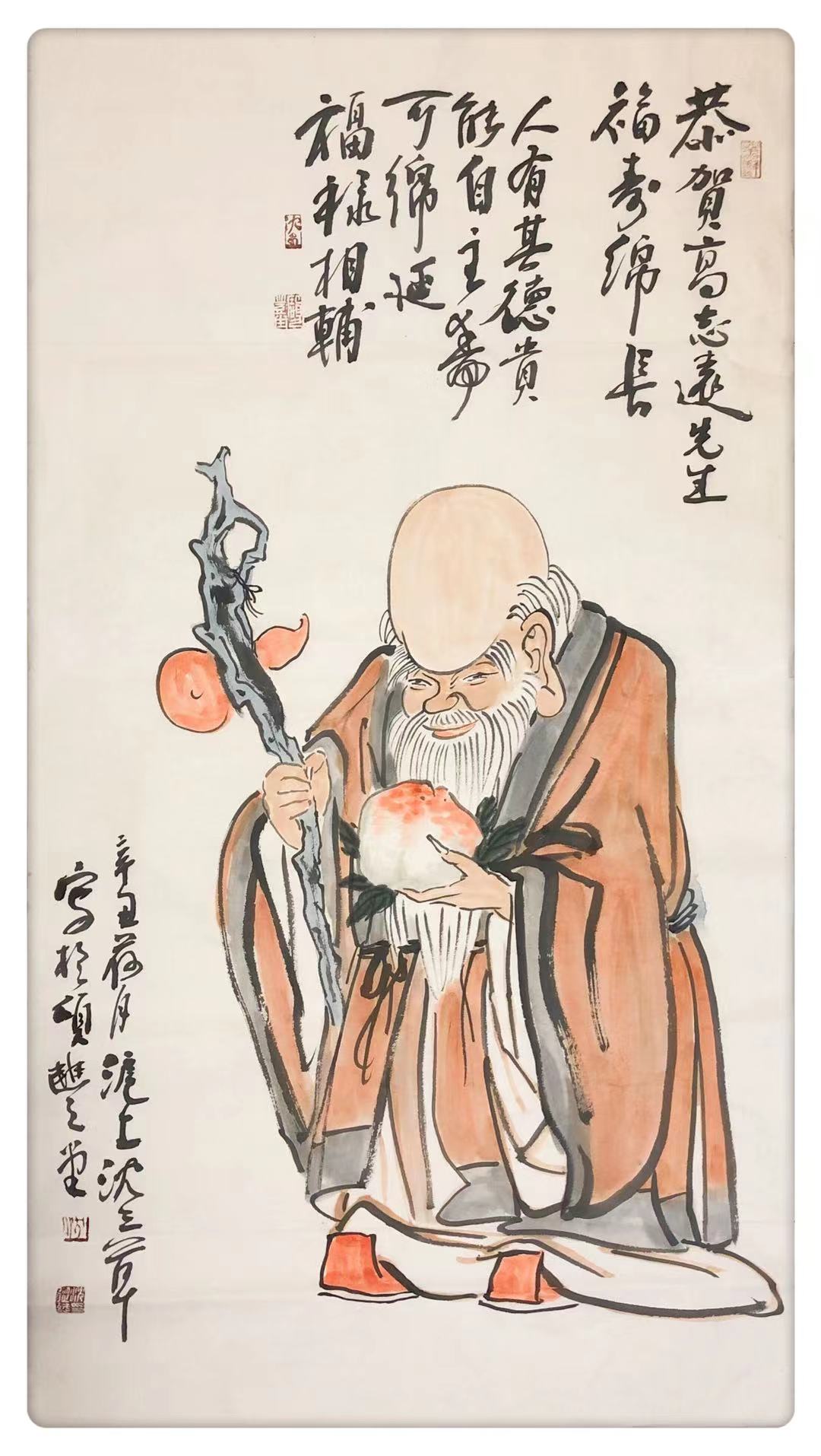 圈中最时尚|著名画家沈三草近作人物山水系列