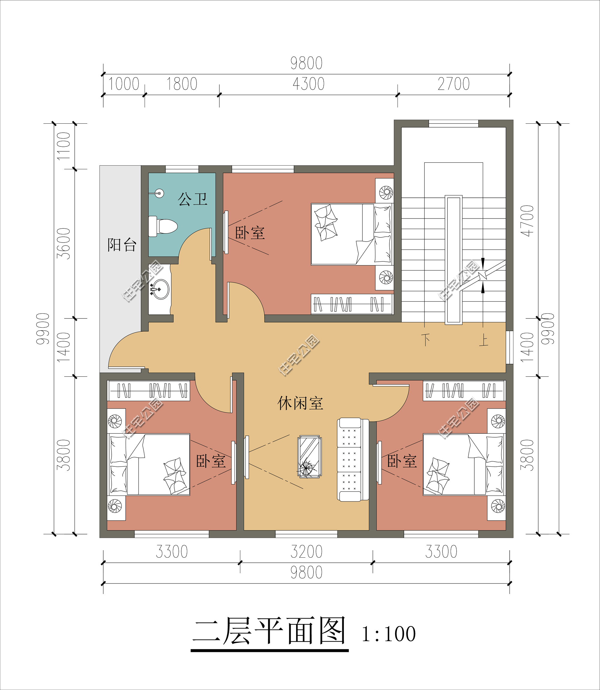 |农村有块宅基地，开间8.8米进深9.9米，怎么设计比较好？