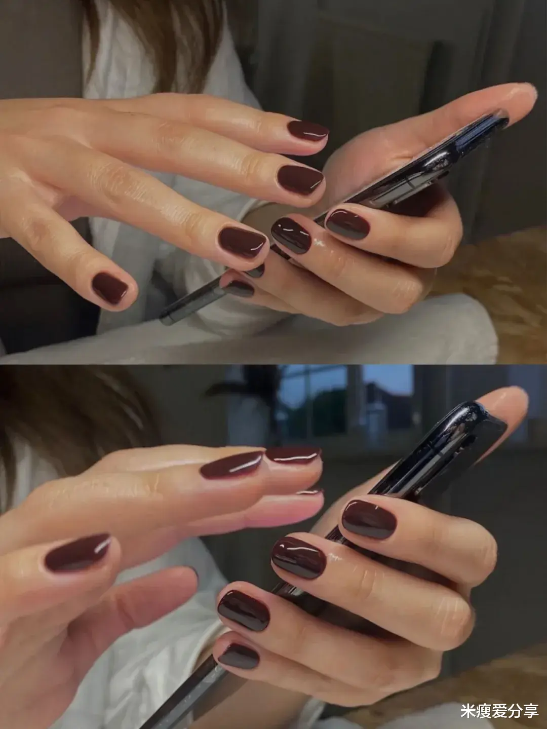 美甲 新年的第一波美甲,极致单色中的c位!