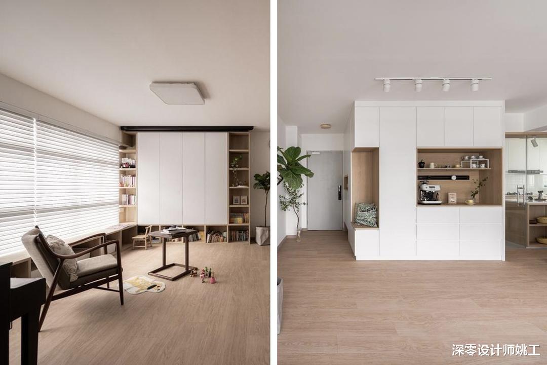 110㎡删繁就简,客厅没沙发没电视,住2年发现生活反而更轻松自在