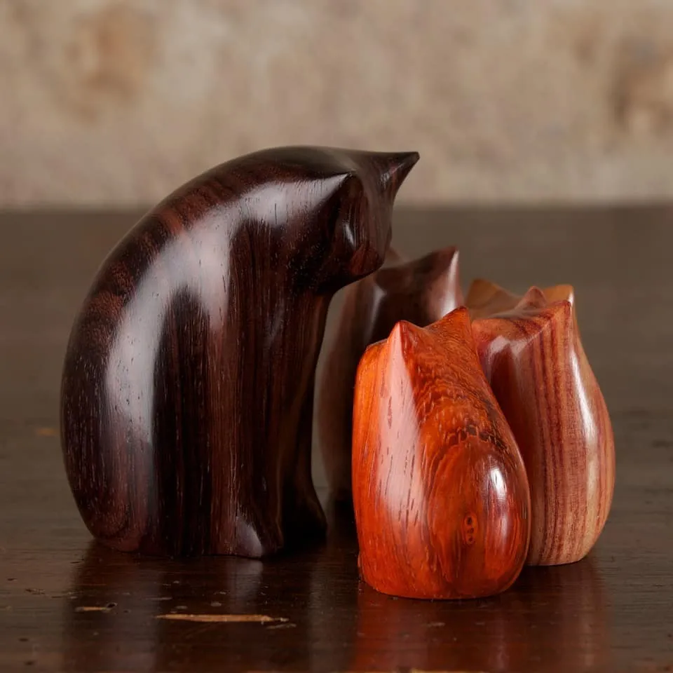 雕刻|来撸“木猫”啊！还能包浆！萌翻啦