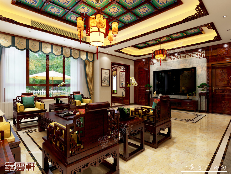 现代中式风格装修效果图 蔚然深秀 华贵不俗