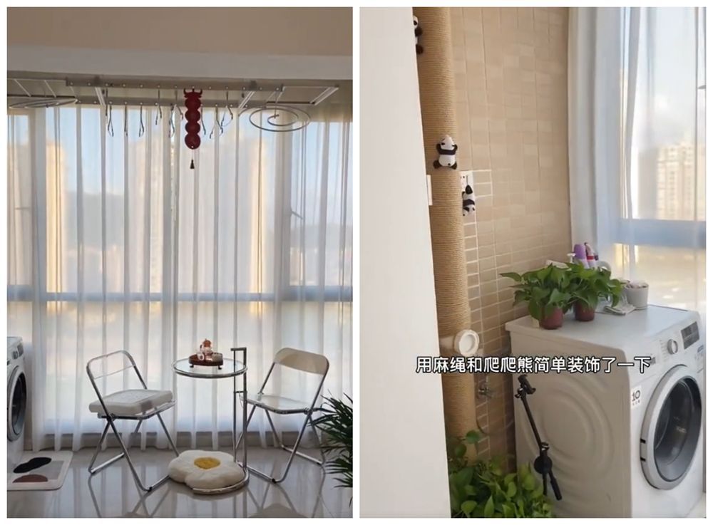 建筑面积82㎡，套内64㎡的三室一厅，用15万装修成慵懒风格