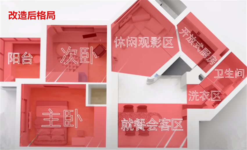 卧室|北漂小夫妻买房上当！64㎡房里全是死角只有卧室能用，网友：少见